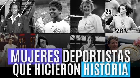 Ocho MUJERES DEPORTISTAS Que Hicieron HISTORIA YouTube