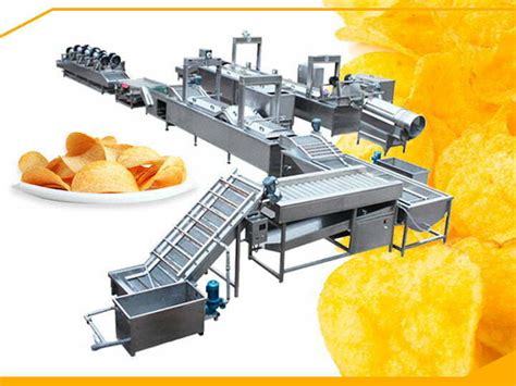 Food Machine Automatic Potato Chips Fries Production Line Plant