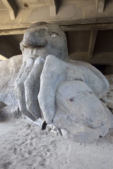 The Fremont Troll in Seattle, Washington