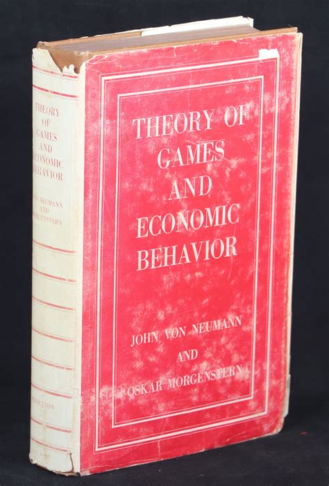 Theory of Games and Economic Behavior von Von Neumann, John; Morgenstern, Oskar: Near Fine ...