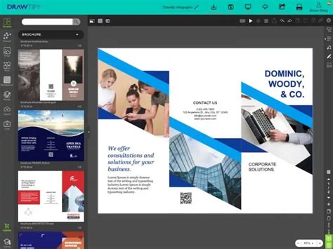 Free Online Brochure Maker Brochure Templates Drawtify