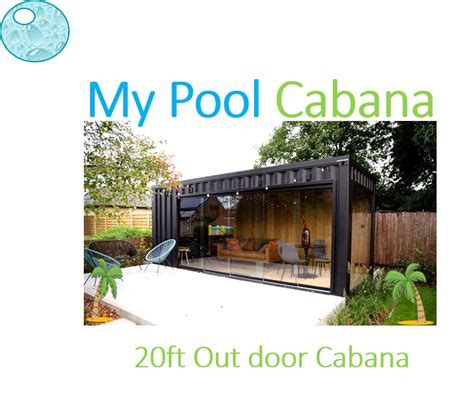 Pool Cabana- Shipping Container Pool Cabana