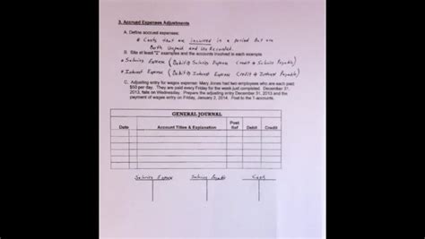 Adjusting Accounts For Financial Statements Accrued Expenses In Class