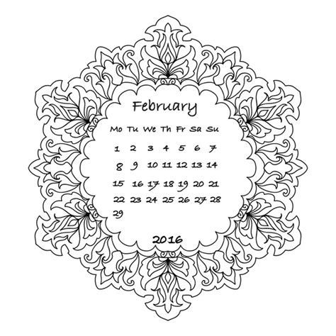 February 2016 Calendar Stock Photos Royalty Free February 2016