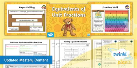 Y4 Equivalent Fractions Planit Maths Lesson 1 Teacher Made