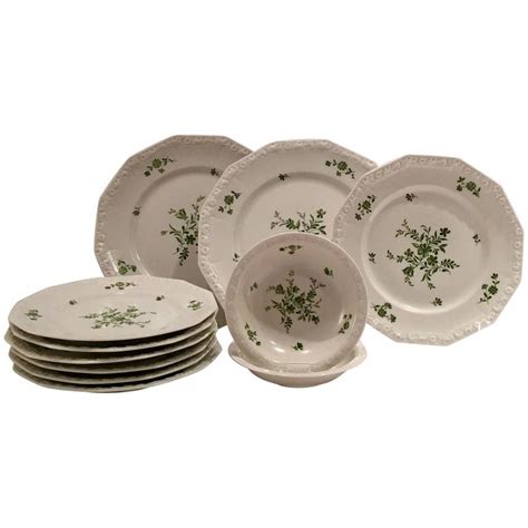 1940s Rosenthal Germany Maria Green Dinnerware S11 At 1stdibs