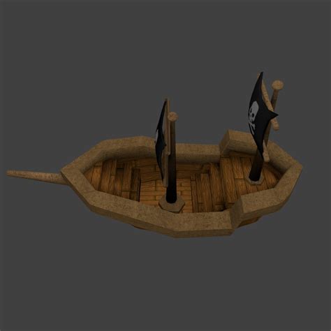 3D Pirate Ship Cartoon Model TurboSquid 1262069