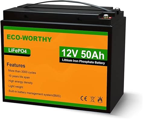 Eco Worthy V Ah Lifepo Cycle Lithium Iron Phosphate Fast