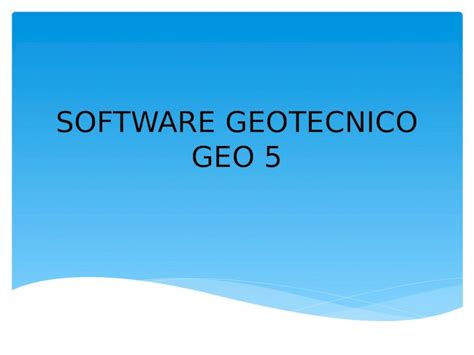 PPTX Software Geotecnico GEO5 DOKUMEN TIPS