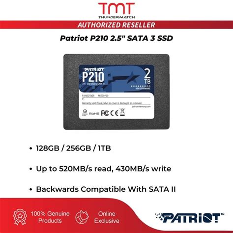 ClearanceTMT Patriot P210 128GB 256GB 512GB 1TB 2TB SATA SSD Shopee