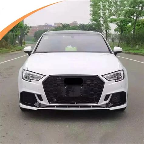 Audi A3 2017 2020 액세서리에 대 한 자동차 바디 키트 앞 범퍼 그릴 사이드 스커트 후면 날개 스포일러 업그레이드