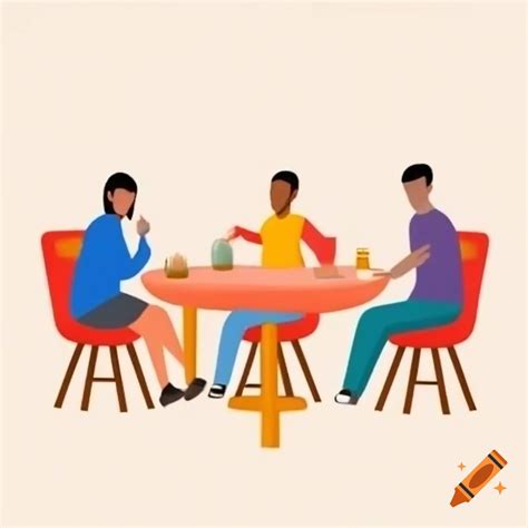 group  friends enjoying time    cafe  craiyon