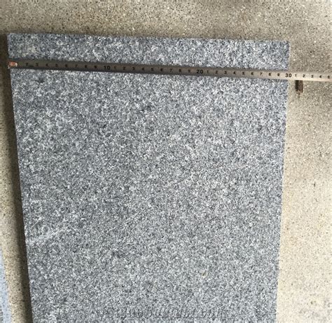 G Granite Tile Flamed Dark Grey Granite Tile From China