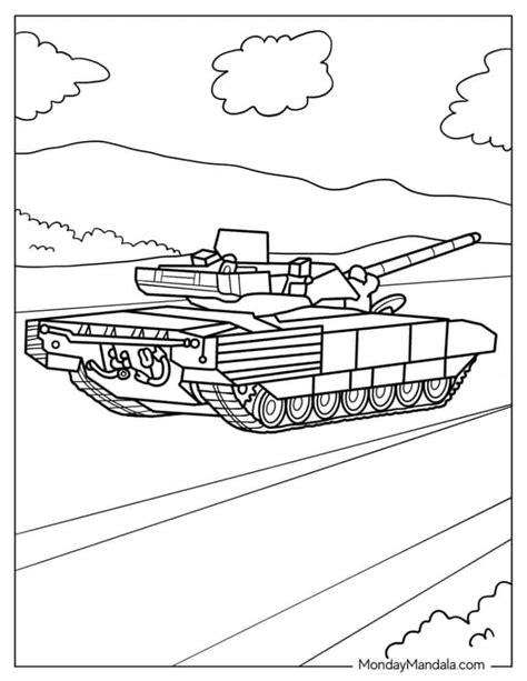 22 Tank Coloring Pages (Free PDF Printables)