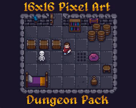 16x16 Pixel Art Dungeon Pack by Pixel Pajama Studios