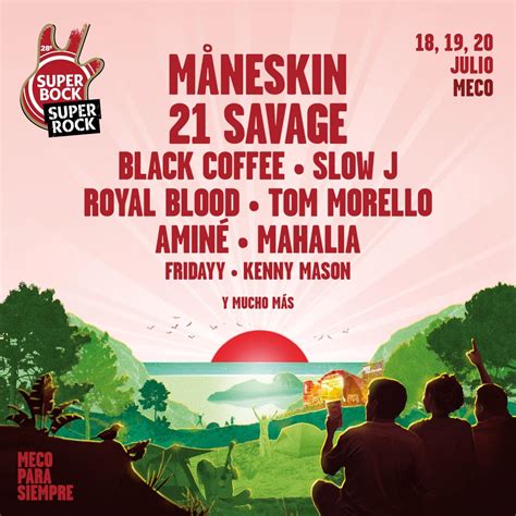 Super Bock Super Rock Cartel Entradas Y Horarios