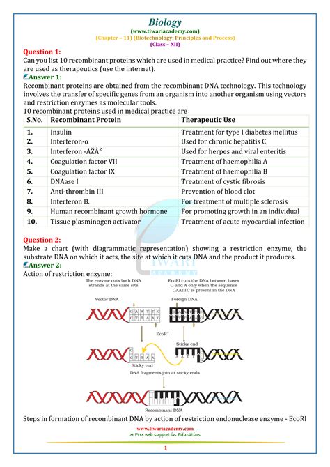 NCERT Solutions For Class 12 Biology Chapter 11 In PDF For 2023 24