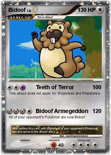 Pokémon Bidoof 70 70 - Teeth of Terror - My Pokemon Card