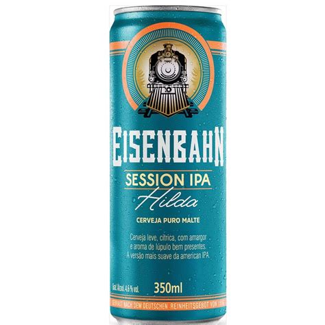 Cerveja Session IPA Puro Malte Hilda Eisenbahn Lata 350ml Clube Extra