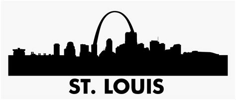 Louis Skyline - St Louis Skyline Silhouette Png, Transparent Png - kindpng