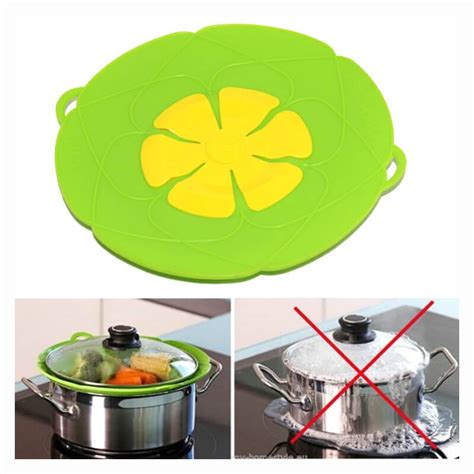 Silicone Pot Lid Spill Stopper Kitchen Cooking Accessories • Mangoms