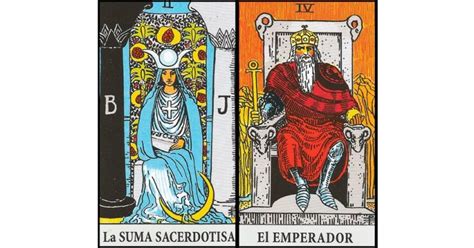 La Sacerdotisa Y El Emperador Combinaciones Con El Tarot