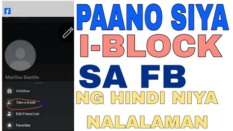 Paano Mag Block Sa Facebook Ng Hindi Niya Nalalaman Block Pero Friends