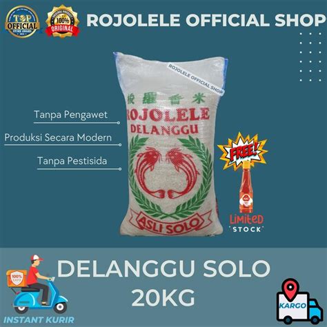 Jual BERAS ROJOLELE Delanggu Asli Solo 20KG Shopee Indonesia