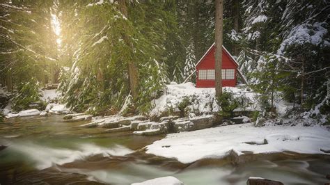 Dom Nad O Nie Onym Brzegiem Rzeki Snoqualmie River