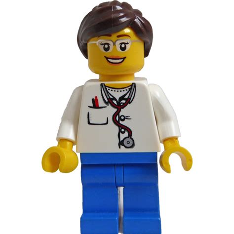 Lego Femenino Doctor Con Anteojos Minifigura Brick Owl Lego Marketplace