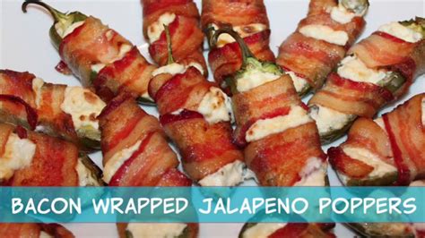 Bacon wrapped jalapeño with stuffed cheese cream YouTube