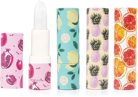 Beauty Concepts Four Pack Lip Balm Collection Sweet Citrus Moisturizing Lip Balm Lip Gloss