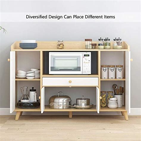 Pbpking Sideboard Buffet Storage Cabinet With Cabinets Door Buffets