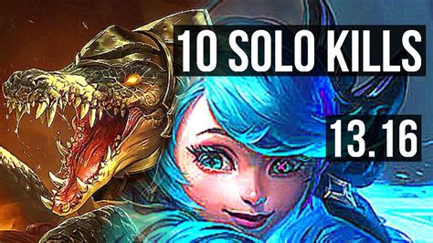 RENEKTON Vs GWEN TOP Rank 1 Renekton 10 Solo Kills 65 Winrate