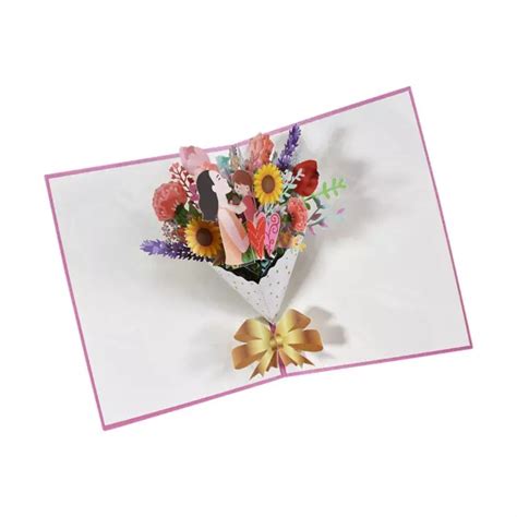 CARTE ROMANTIQUE POUR La Fête Des Mères avec Carte de Message