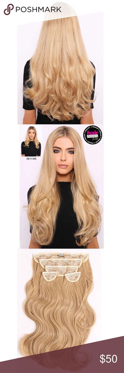 NWT Lullabellz Light Golden Blonde Hair Extensions Look Like You Ve