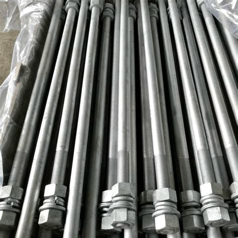 Astm F1554 Grade 36 55 105 Anchor Bolt Anchor Rod With Nut And Washer