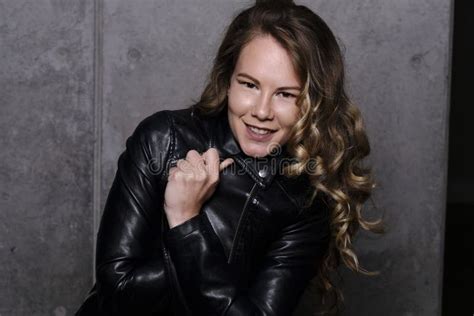 A Gorgeous Blonde Model In Studio Stock Image Image Of Clothes