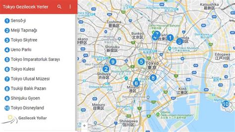 Tokyo Gezilecek Yerler Listesi Gezilecek Yollar