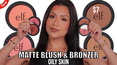 New 7 E L F COSMETICS PRIMER INFUSED MATTE BLUSH BRONZER REVIEW