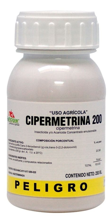 Insecticida Urbano Cipermetrina 250 Ml Mercado Libre