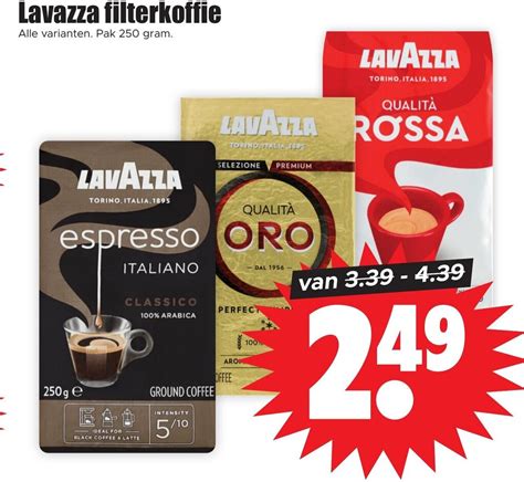 Lavazza Filterkoffie G Aanbieding Bij Dirk