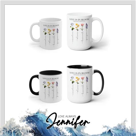 Birth Month Flower Mug Personalized With Any Name Perfect T For Mom