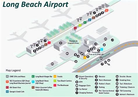 Long Beach Airport Map - Ontheworldmap.com