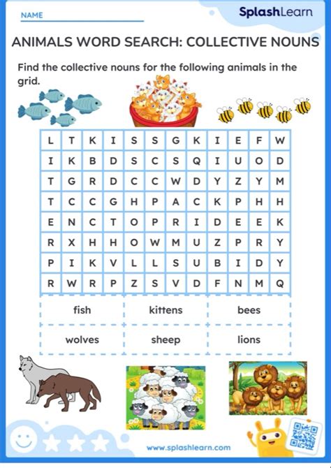 Printable 4th Grade Nouns Worksheets Splashlearn