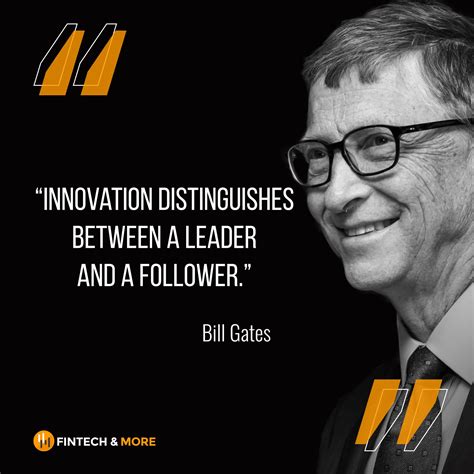 Fintech & More - ️ “Innovation distinguishes between a...