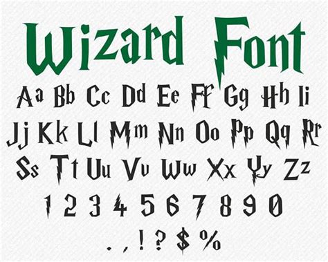 Free harry potter fonts for cricut - naaofficial