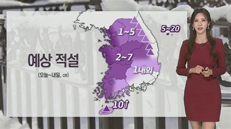 날씨 밤부터 중부 많은 눈수도권·서해안 대설특보 연합뉴스