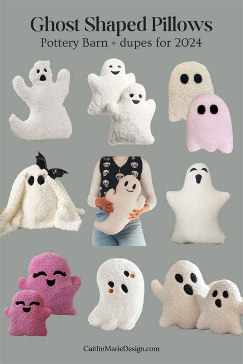 Viral Ghost Shaped Pillow Dupes For Halloween Caitlin Marie Design