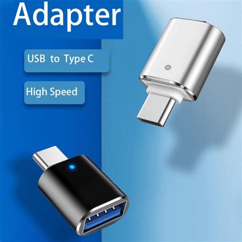 3a Aluminium Alloy Usb To Type C Female Adapter Usb C Converter For Computer Mobile Phone